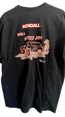 NHRA AHRA KENDALL IHRA NITRO JAM PHIL LOWE VTG  RARE  DRAG RACING T SHIRT