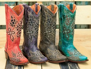 turquoise cowboy boots for women