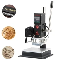 Manual Heat Press Machine Hot Foil Stamping Machine Paper PVC Leather Embossing