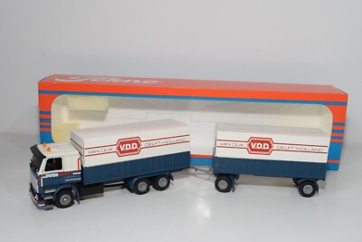 B1 1:50 TEKNO SCANIA 142M 142M LKW + TRAILER DIJCO DELFT V.D.D. VAN DIJK MIB