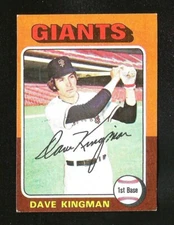 1975 Topps SET BREAK #156 DAVE KINGMAN EX+/EXMINT SAN FRANCISCO GIANTS (SB4)