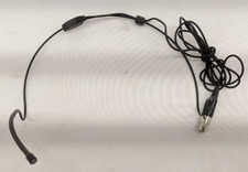 Black Double Earhook Headset Microphone for Wireless Bodypacks JH