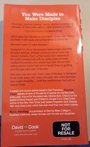 Multiply: Disciples Making Disciples, Mass Marker- 2012, ISBN-9780781408240 - Picture 2 of 3