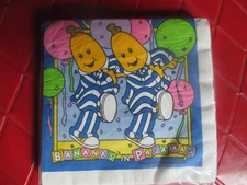 NIP PACKAGE Vintage BANANAS IN PAJAMAS Paper NAPKINS - 1990's