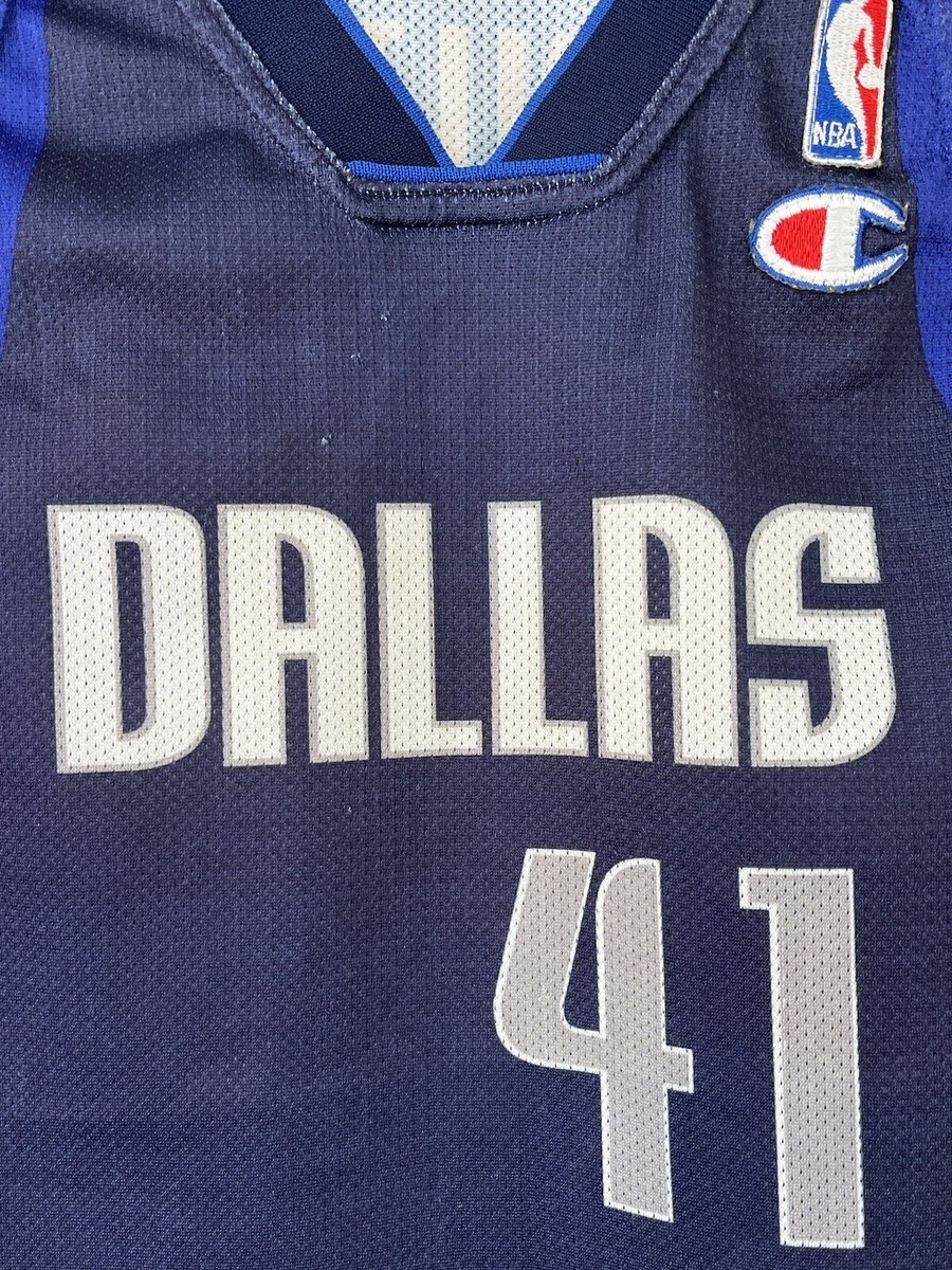 刺繍‼️ NBAユニフォーム Dallas Mavs Dirk Nowitzki Dallas Mavericks Dirk Nowitzki Champion NBA Basketball