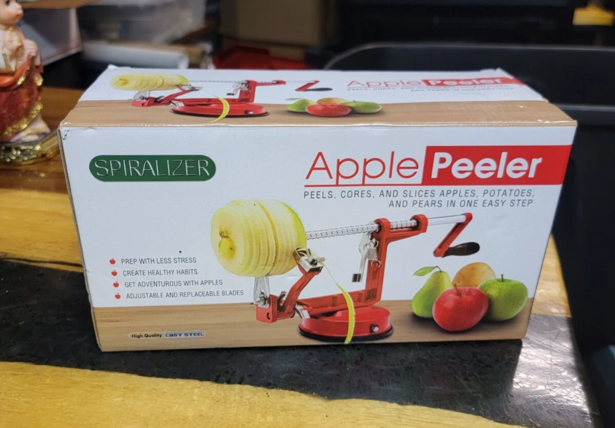 Spiralizer Apple Potato Peeler Corer Cast Steel Heavy Duty ~NEW opened box~