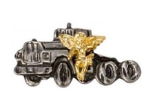 Trucker Pin Trucking Guardian Angel Pin Pewter Big Rig Gift Made in the USA Pin