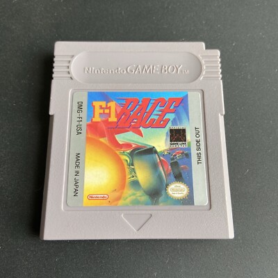 F-1 Race (Nintendo Game Boy 1991 TESTED) Genuine Authentic Original DMG-F1 Racer