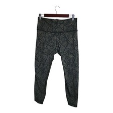 LULULEMON Pants Women 12 Wunder Under HR Reptilia Jacquard Athleisure Sportswear