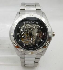 Armitron Skeleton TY2807SV-AR Stainless Steel Exhibition Back Automatic