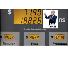 (20 PACK) Biden Gas Pump Sticker - Vinyl Stickers Made In The USA "I DID THAT"