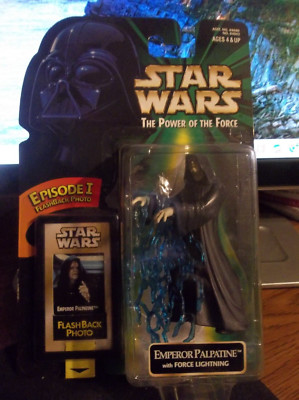 Star Wars POTF Emperor Palpatine with Force Lightning Flashback BRAND NEW!!