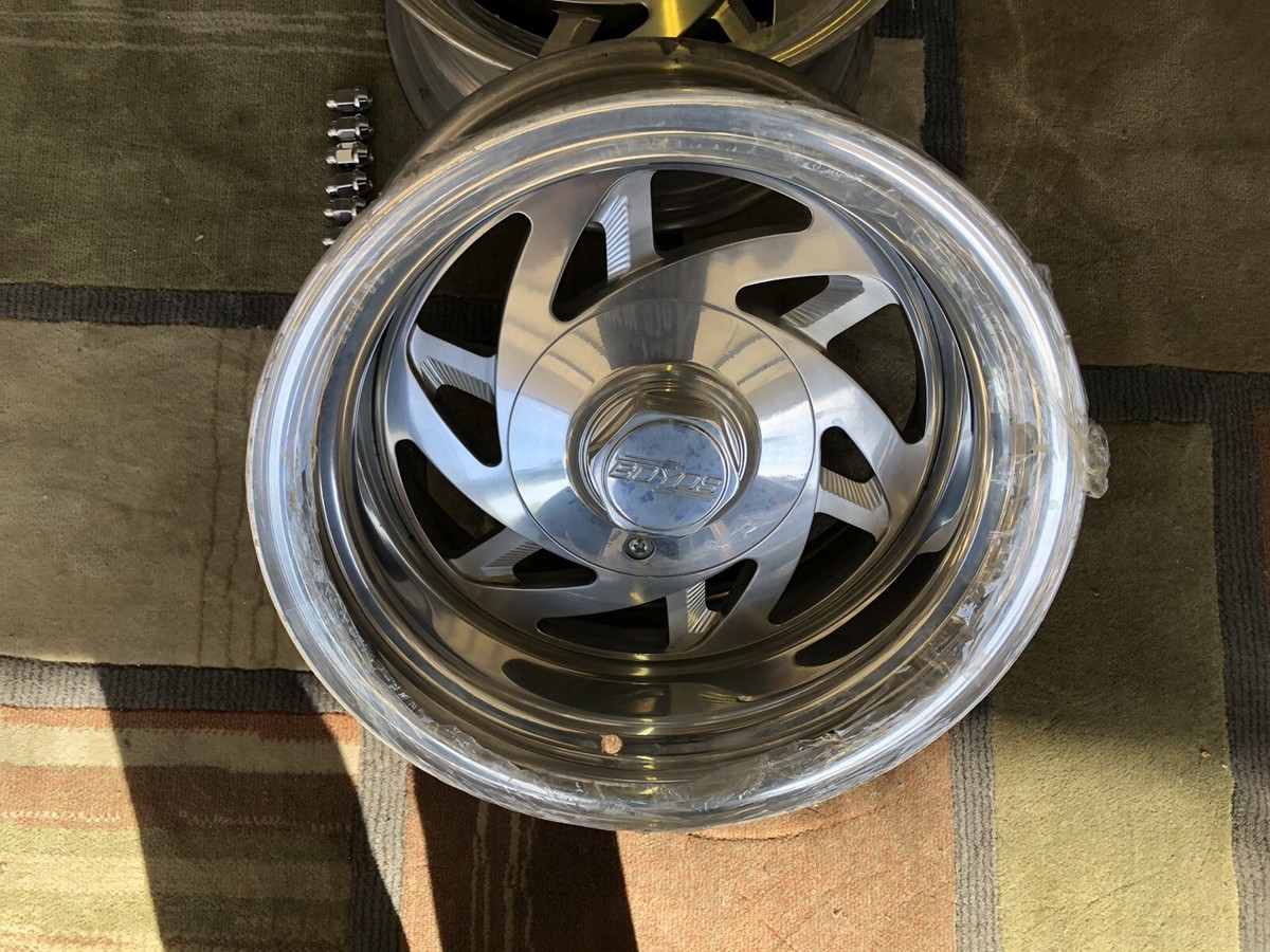 15x8 Boyd Coddington Old School 5 Spoke Aluminum Wheels 5x5