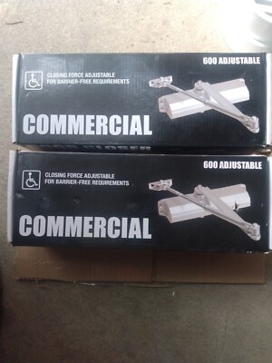 2 Tell 600 Series Heavy-Duty Commercial Adjustable Door Closers NEW in Box