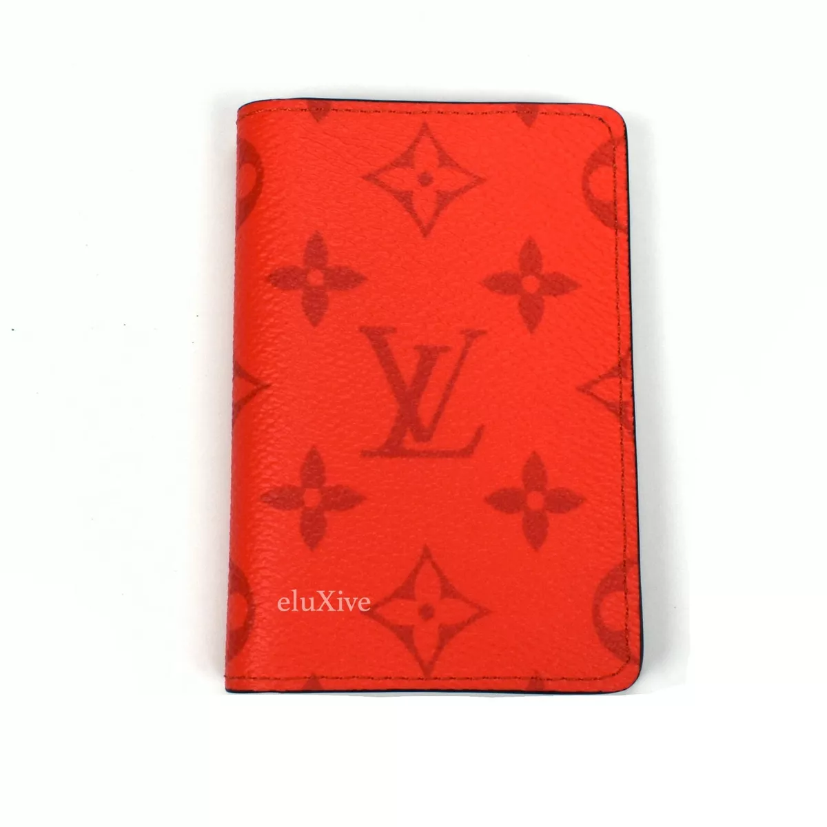 Louis Vuitton Pocket Organizer Monogram Red in Coated Canvas