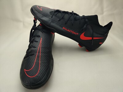 Nike Phantom GT Elite FG Men's Sz 12 Black/Chile Red Soccer Cleats CW6672-060 