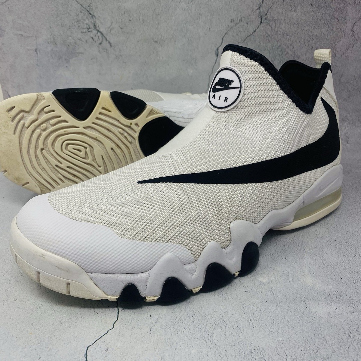 Nike Big Swoosh Air Max White Zip Mens Sz 13 M 832759-100 Sneakers Shoes Rare | eBay