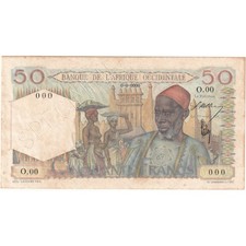 [#376829] French West Africa, 50 Francs, Undated (1943), Specimen, UNC