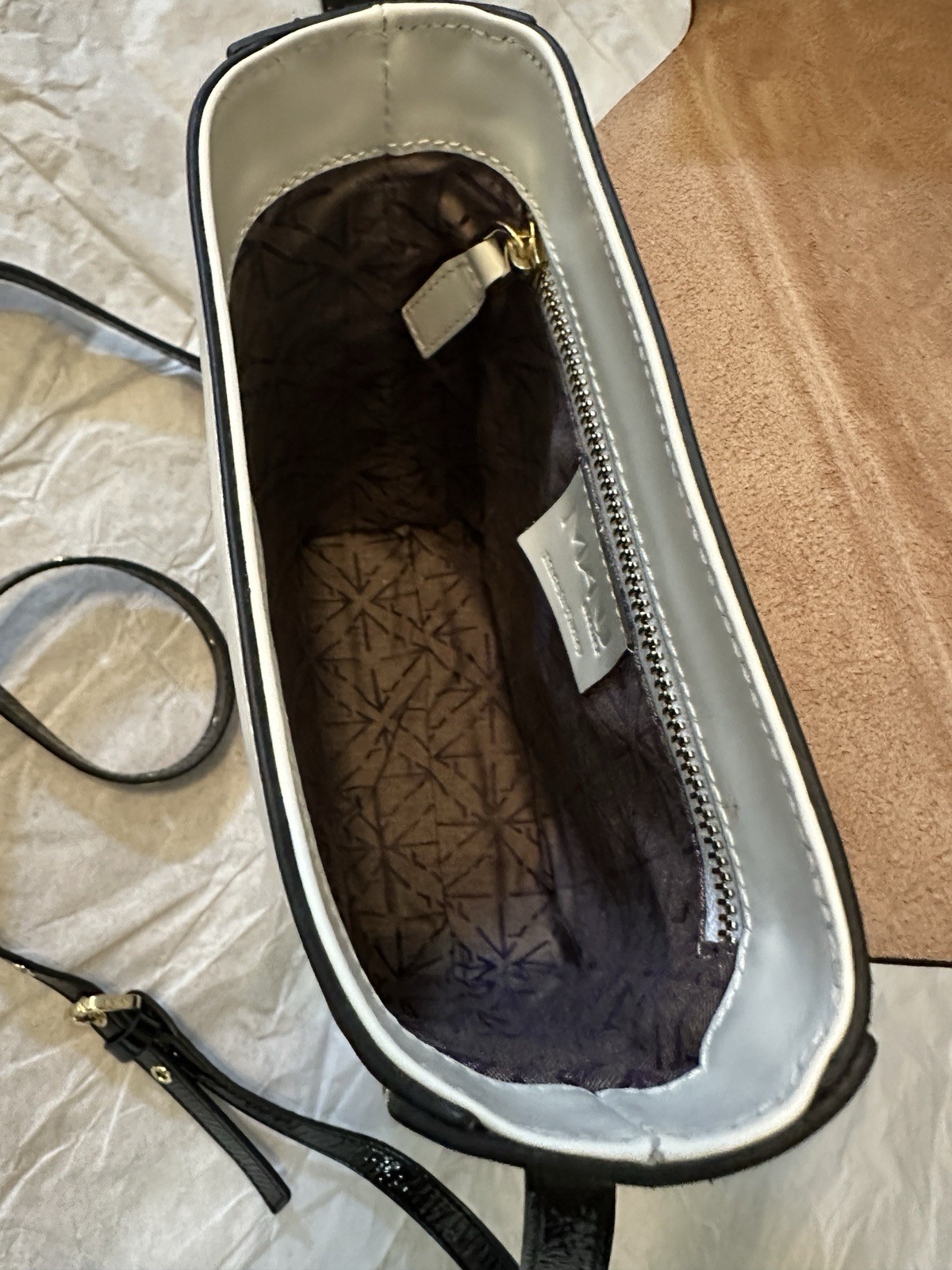 Authentic Manu Atelier Mini Pristine Handbag Calf… - image 10