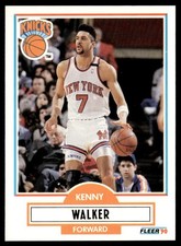 1990-91 Fleer Kenny Walker New York Knicks #130