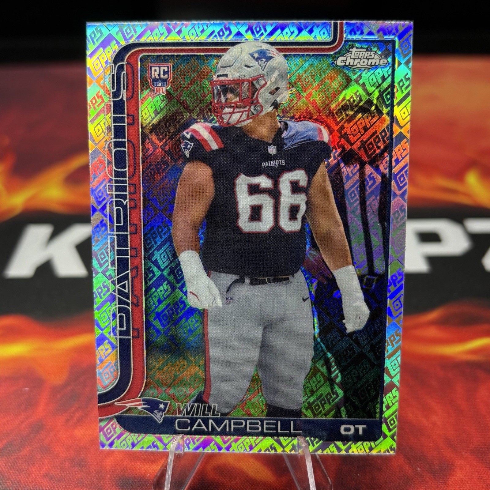 2025 Topps Chrome Will Campbell RC Topps Foil Fanatics Exclusive Refractor #379