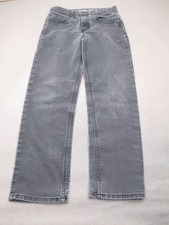 Urban Pipeline Size 14 Boys Gray Cotton Blend Straight Pockets Casual Jeans 528