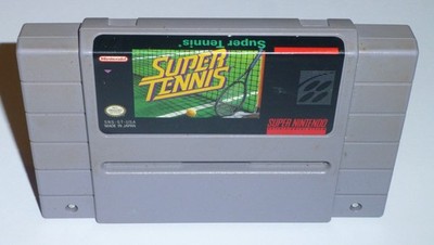 SUPER TENNIS - Super Nintendo SNES (Authentic) Game, Tested & Working