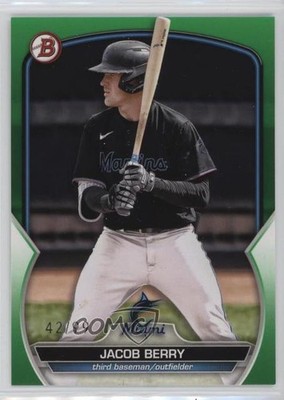 2023 Bowman Draft Green 42/99 Jacob Berry #BD-19 14sd