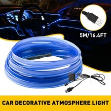16.4FT Strip Light LED Auto Interior Atmosphere Wire Decor Lamp Accessories EXC