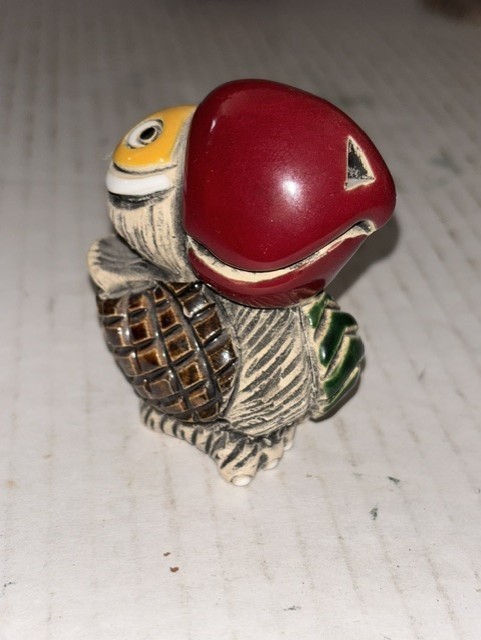 Artesania Rinconada Parrot Figurine Handcrafed Uruguay