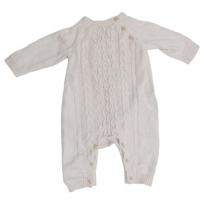 H&M, Strampler, Größe: 62, Beige, Baumwolle, Einfarbig, Unisex (Kinder) #WAf