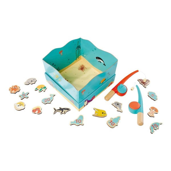 Angelspiel Holzspielzeug Eichhorn Eh Fische Angeln Set FüR Kinder 3+ Jahre-image