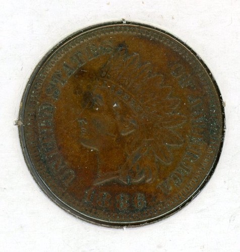 US 1886 PHILADELPHIA INDIAN HEAD SMALL CENT AS SEEN ON THE IMAGES A19