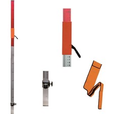 Nedo Flexilatte mit Zubeh&ouml;r Nivellierlatte f&uuml;r Baulaser Rotationslaser Messlatte