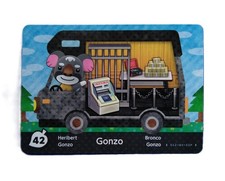 Gonzo Animal Crossing Amiibo Card 42 Ninte...