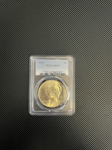 1922 Peace Dollar $1 PCGS MS63