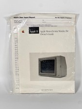 Vintage Apple IIe Monochrome Monitor Owner's Guide 030-2080-A