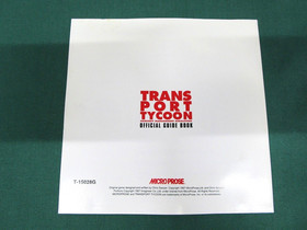 Sega Saturn Transport Tycoon. spine[half] & official guide book. JAPAN. SS 19021