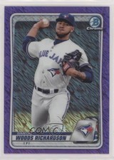 2020 Bowman Chrome Purple Shimmer Refractor Simeon Woods Richardson 0nr3