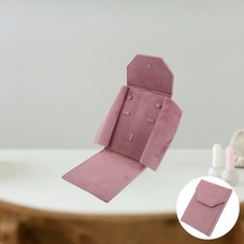 Velvet Necklace Jewelry Display Folder - Travel Necklace Organizer Jewelry