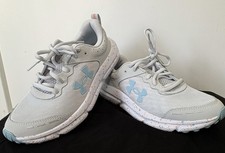 Under Armour Charged Kids 5Y Mesh Running Sneakers Gray/Blue