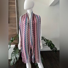 Missoni Scarf Zig Zag Multicolour 100% Viscose Authentic NWT♥️