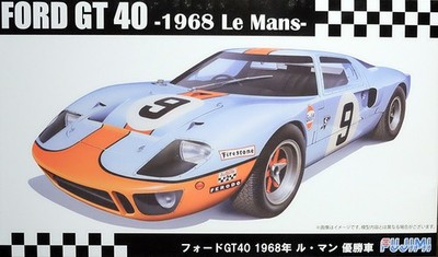 Ford GT40 1968 Le Mans Gewinner GULF 1:24 Model Kit Bausatz Fujimi 126050