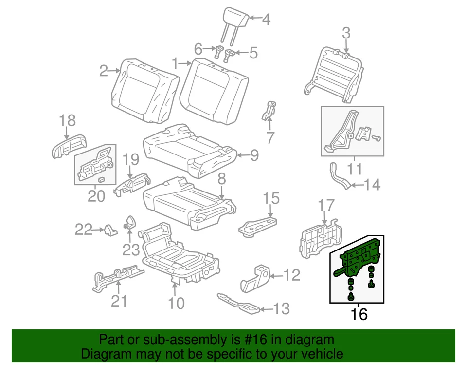 Reposapiés genuino Honda 82621-SCV-L01 Foto 2 de 2