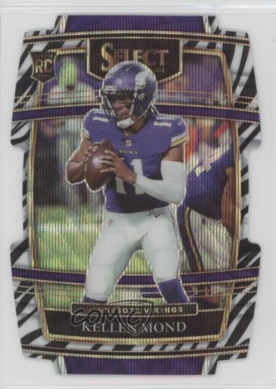 2021 Panini Select Concourse Zebra Prizm Die-Cut Kellen Mond #64 7ba