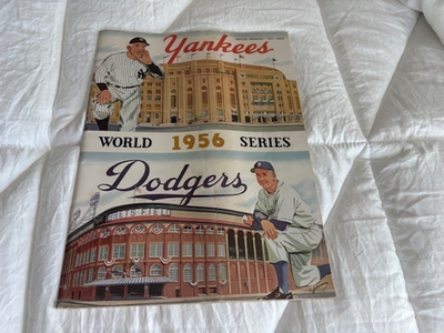 1956 World Series Program Brooklyn Dodgers vs. New York Yankees