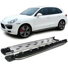 Produktbild - Alu Trittbretter OE Style mit ABE Flankenschutz für Porsche Cayenne 92A 10-17