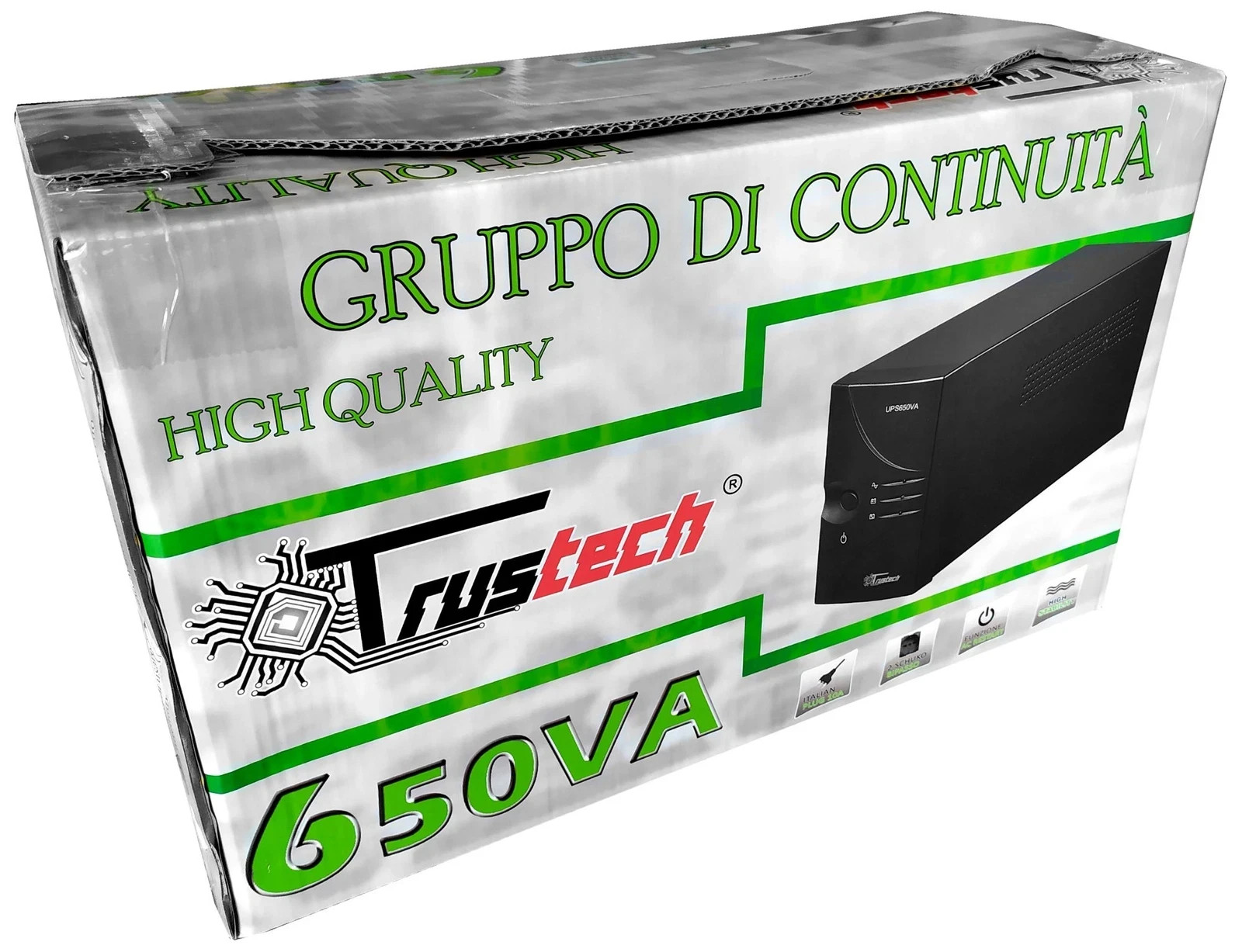 UPS 650VA Trustech: Il Cuore della tua Smart Home e Wi-Fi Sempre On - 1