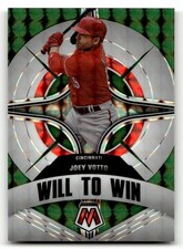 2022 Panini Mosaic #WW-2 Joey Votto Will to Win Green Mosaic