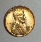 1942-P Lincoln Wheat Penny Cent Red BU Uncirculated From Original Roll